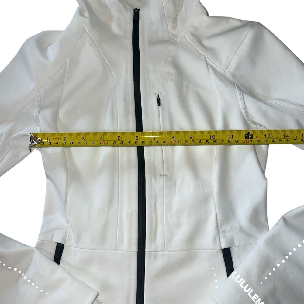 NWOT Lululemon Cross Chill Jacket White Size 0 - Picture 5 of 10